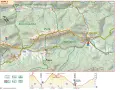Mapa przedstawia fragment Głównego Szlaku Beskidzkiego, najdłuższego szlaku w Polsce, przez Połoninę Caryńską.