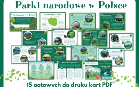 Wszystkie parki narodowe w Polsce zaprezentowane na kartach PDF. Odkryj piękno przyrody i zaplanuj wycieczkę do jednego z nich.